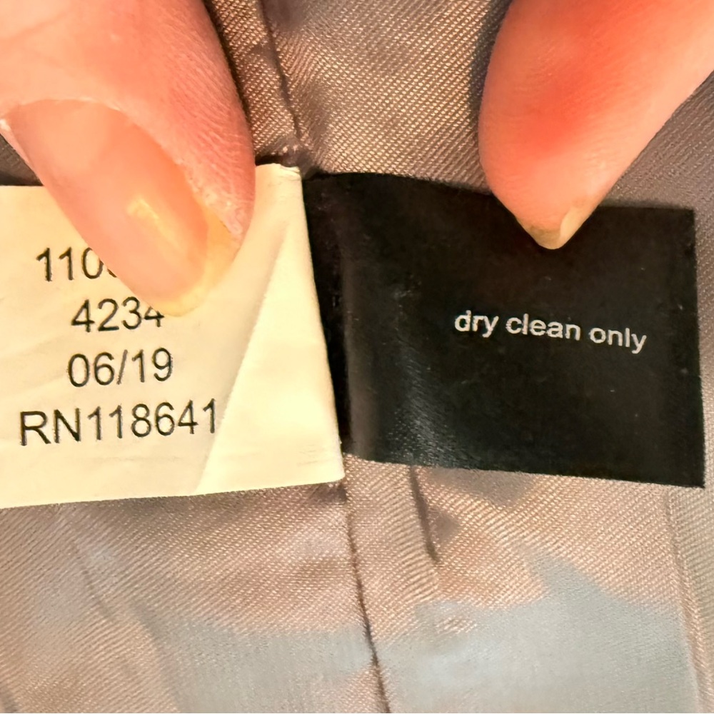 🧥 Lane Bryant Women’s Gray Herringbone Snap-Front Coat – Size 26/28 - Picture 10 of 13